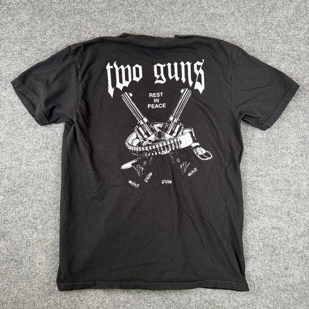 Two Guns T Shirt Mens M Black Arizona Hardcore Band